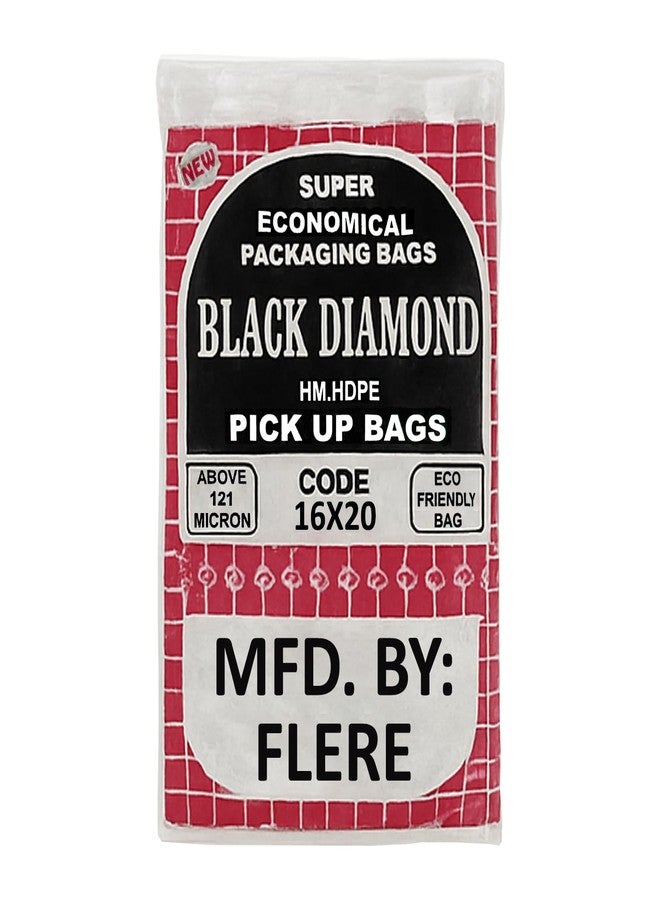 Flere Dustbin Bags for Home, Kitchen & Office | Garbage Bags 100 Pcs Pack | Black Disposable Poly Bags for Wet & Dry Waste (Size: 16x20 Inch, Fits 10L Bins) (Pack of 1) - Image 1